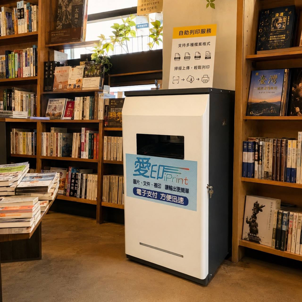 逛書局時可以順手列印嗎？自助列印放進日常動線更方便