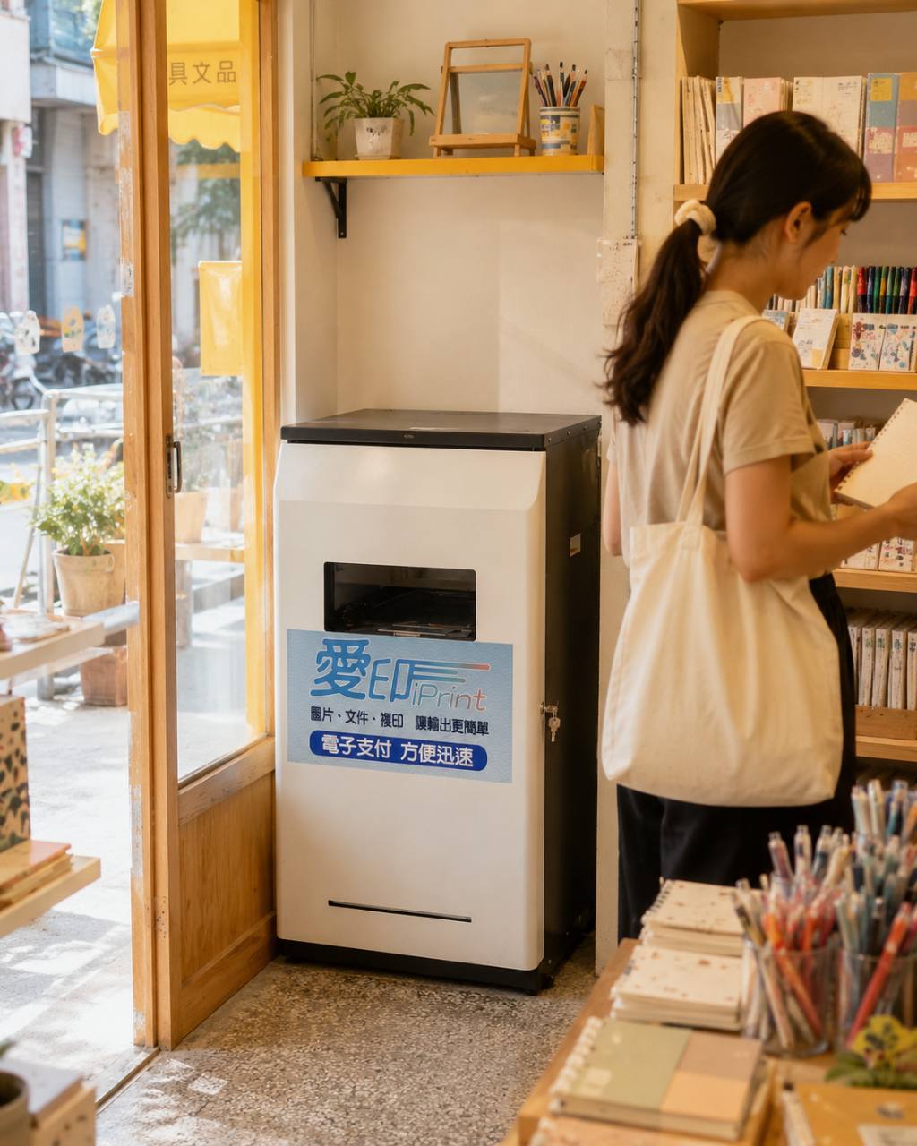 文具店本來就有要印的客人？自助列印機台讓順手需求留下來