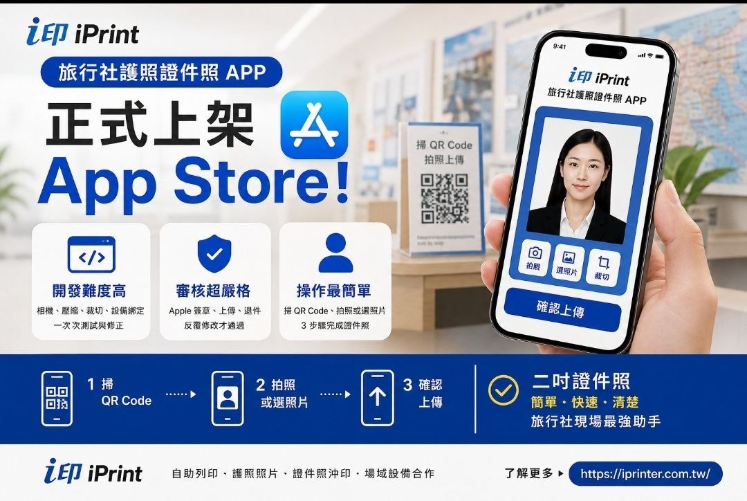 旅行社護照證件照 APP 上架，拍照流程變簡單