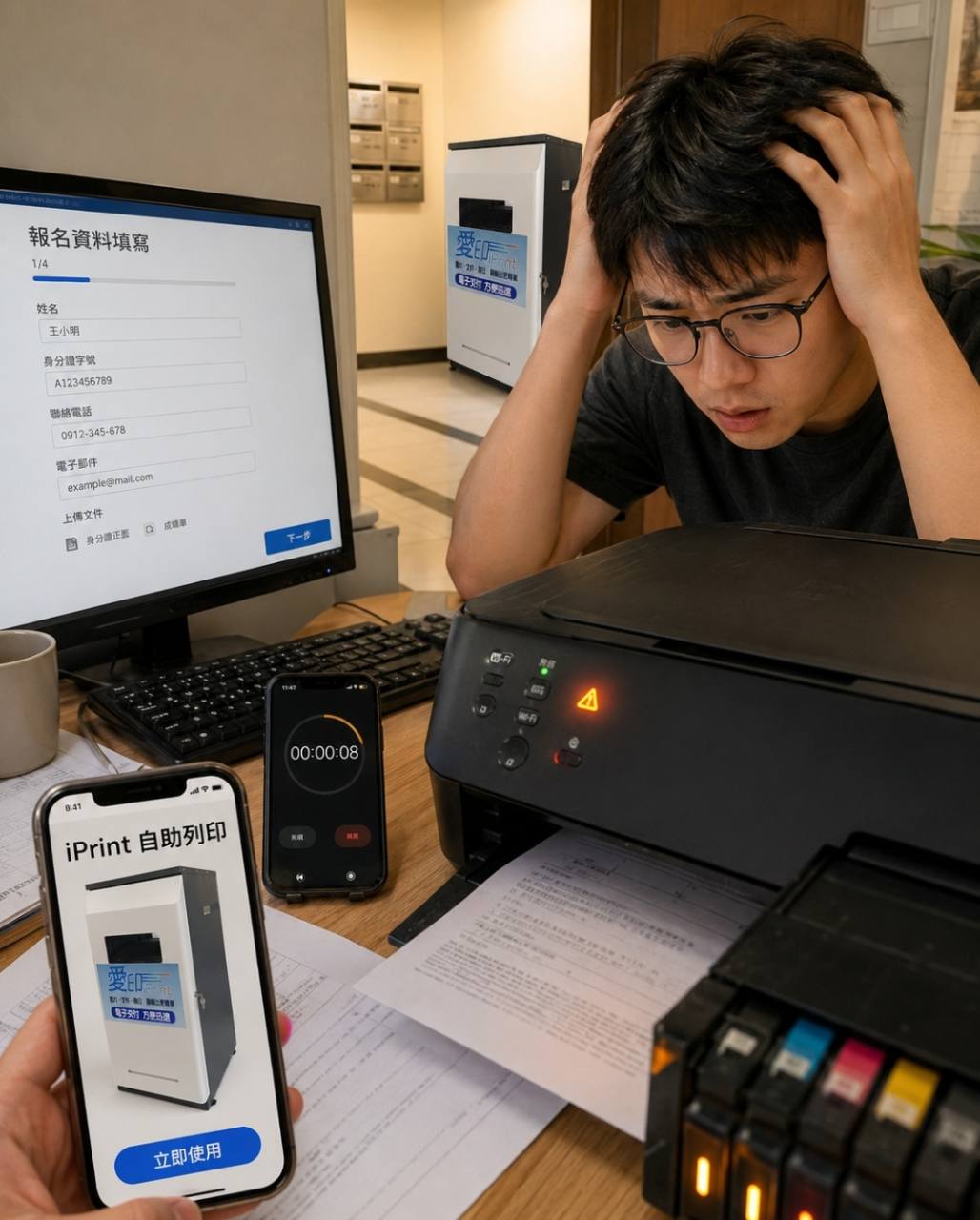 報名資料填完還要印嗎？申請表、附件與自助列印前檢查清單