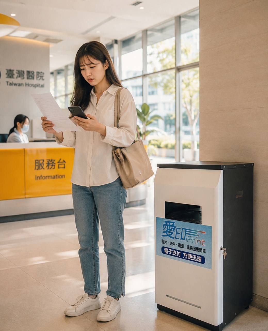 台中看診要印轉診單或保險文件，哪裡能自助列印？