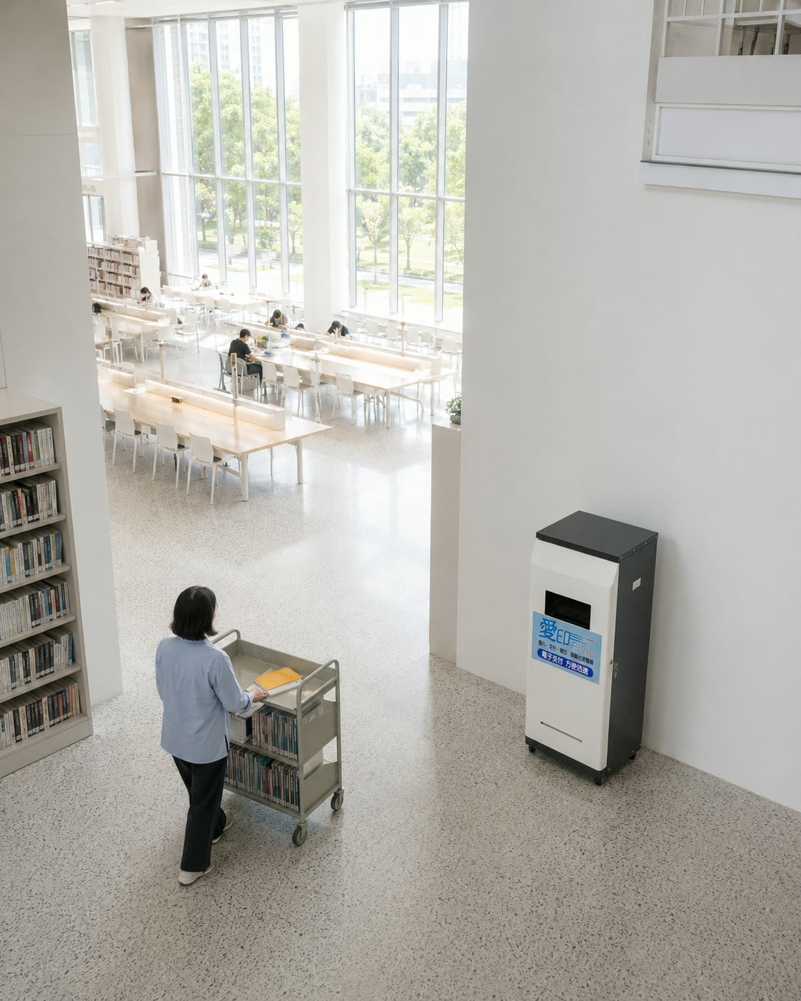 學校圖書館自助列印機怎麼評估？館方先確認誰顧、誰收費